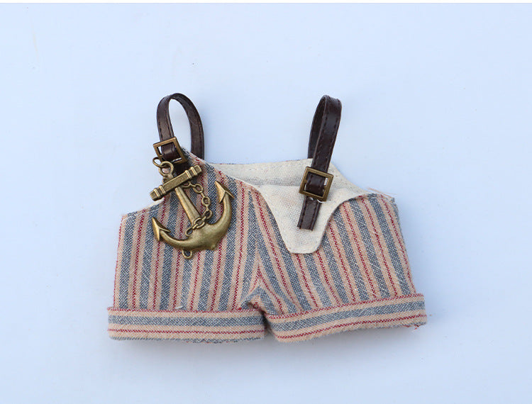 In Stock 17cm Labubu Overalls Labubu Doll Clothes Replacement 10cm Doll Clothes Wholesale