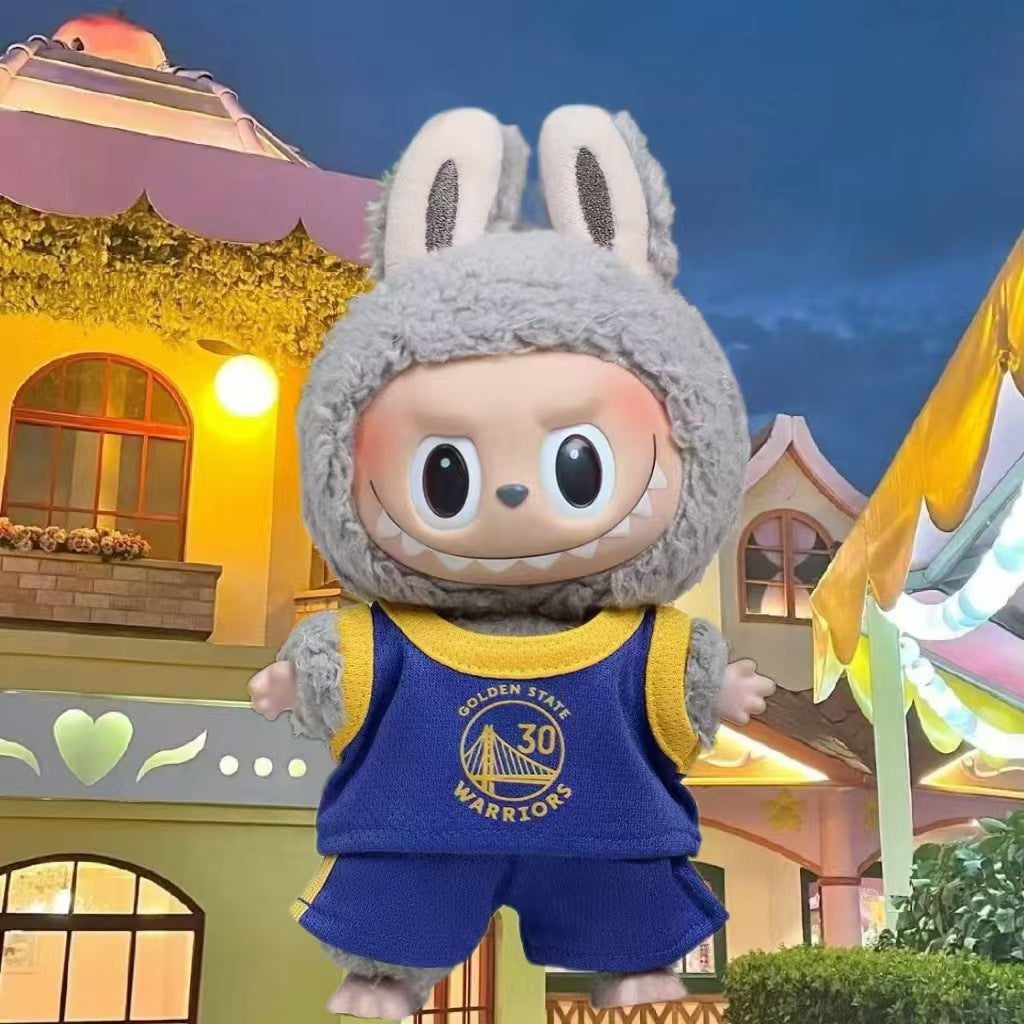 (only-clothes) Labubu Doll Clothes 17cm Labubu Clothes Heartbeat Macaron Vinyl Face Doll Clothes Wearable Replacement
