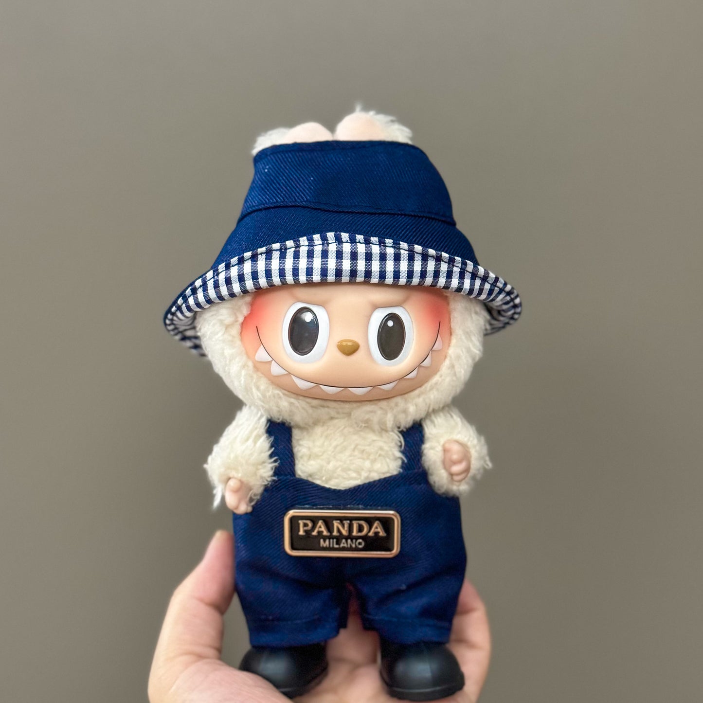 (only-clothes) Suitable for Labubu Plush Doll Clothes First and Second Generation 17cm Pendant Plush Toy Clothes Set Dress