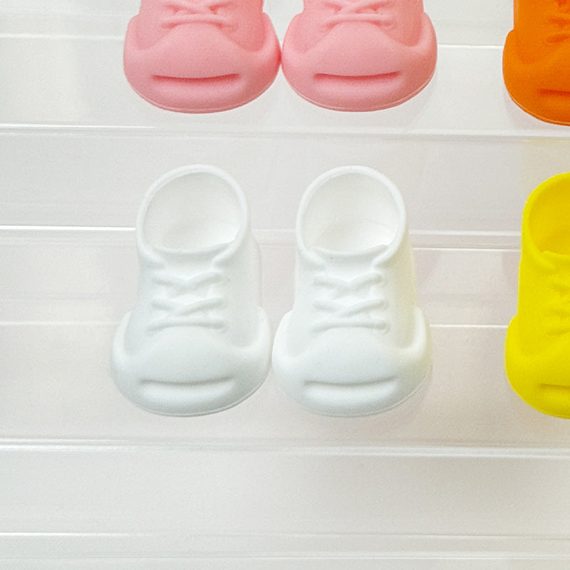 Labubu Accessories Wearable Rubber Shoes Open Mouth Smiling Sneakers Suitable for Labubu Dolls Shoes First Second Third Generation 17cm Trendy