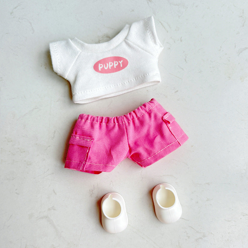 (Only-Clothes) Labubu Doll Clothes Sports Series Three Generations Clothes Suit Tennis Sportswear Cute Automobiles Curtain Soft Toy Accessories
