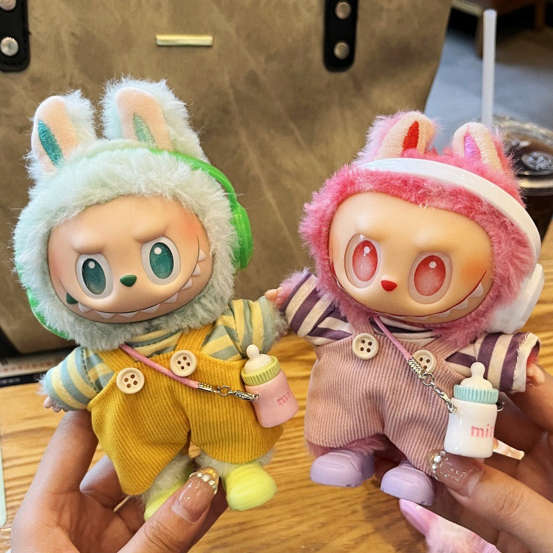 (only-clothes) Labubu Third Generation Baby Clothes Bottle Strap Pants Camera Doll First and Second Generation Labubu Plush Toy Clothes Doll Not Included