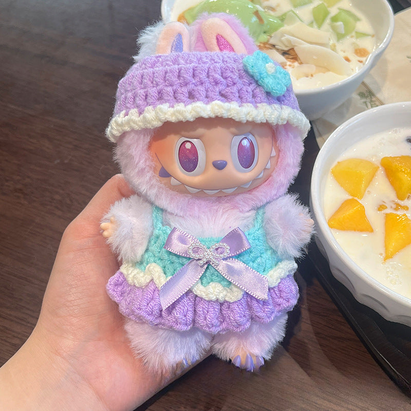 (only-clothes) Labubu Doll Clothes Labubu First Generation Third Generation Sitting Party Clothes Doll Replacement Dress Original Doll Clothes