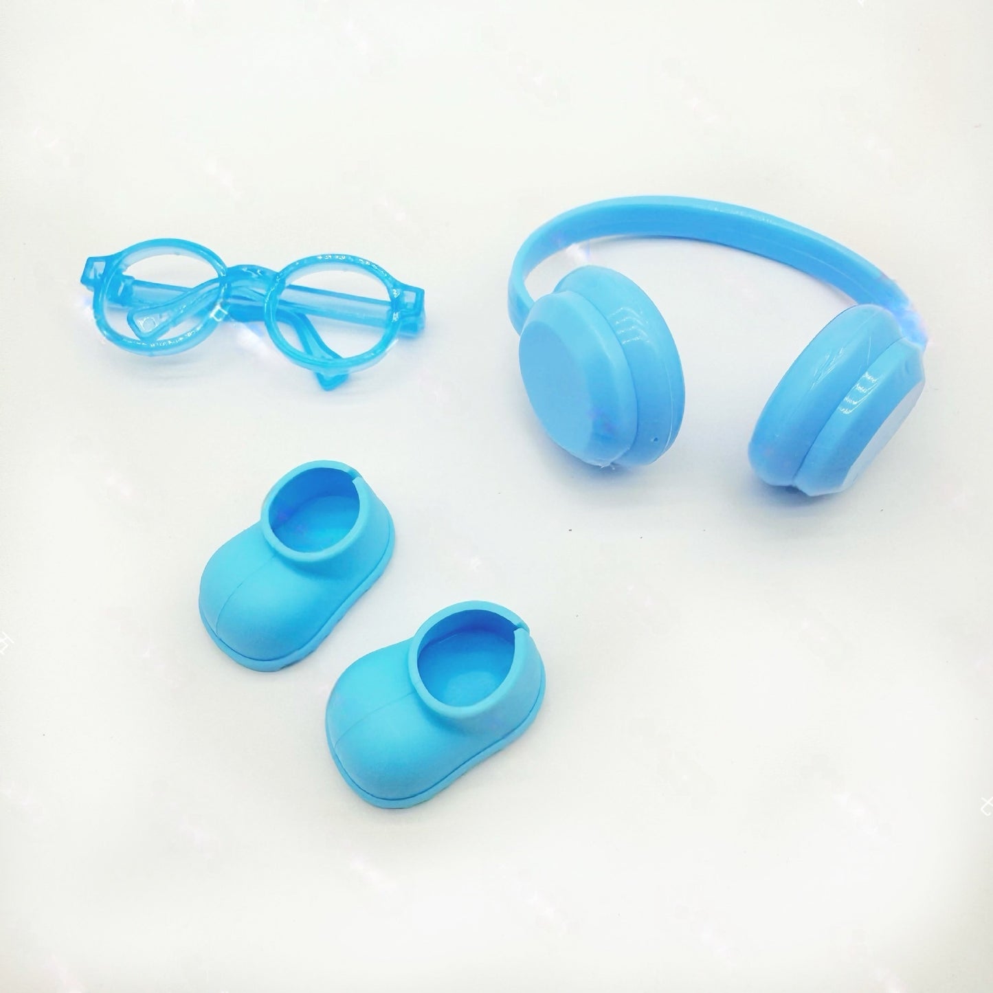 Labubu Doll 17CM Labubu 10cm Cotton Doll Dress-Up Headphones Glasses Shoes Boots Crown Accessories