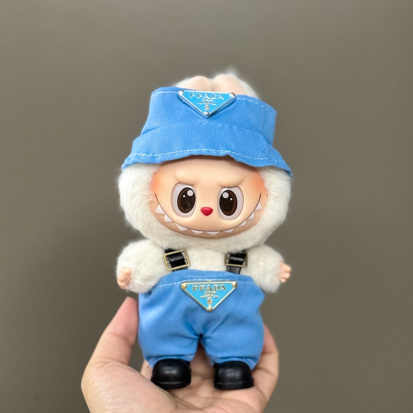 (only-clothes) Suitable for Labubu Plush Doll Clothes First and Second Generation 17cm Pendant Plush Toy Clothes Set Dress