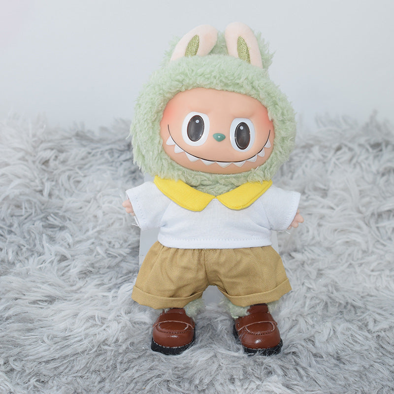 (only-clothes) Labubu Doll Shoes Collection 17CM Keychain Blind Box Labubu Replacement Shoes Doll Dress-Up Toy Shoes