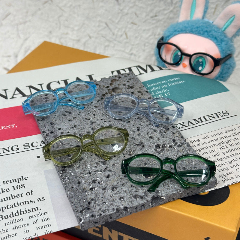 (only-clothes) Labubu Glasses EXO Doll Mini Glasses Toy Accessories 1/3 BJD Doll 60cm Leaf Loli 6.5 Length