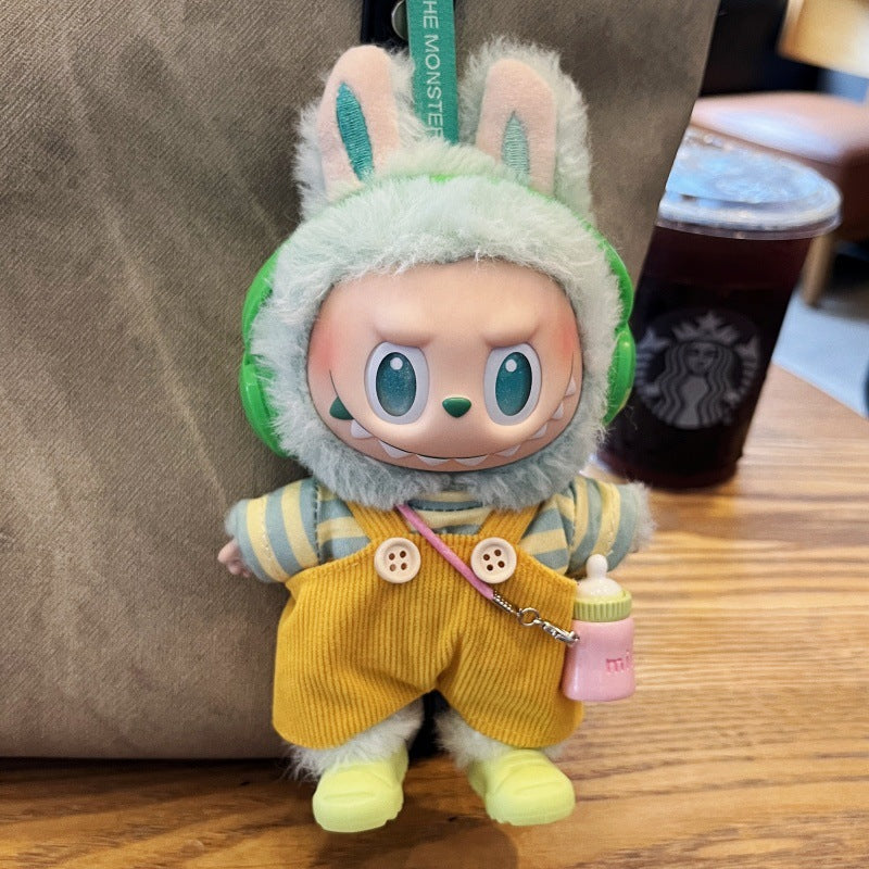 (only-clothes) Labubu Third Generation Baby Clothes Bottle Strap Pants Camera Doll First and Second Generation Labubu Plush Toy Clothes Doll Not Included