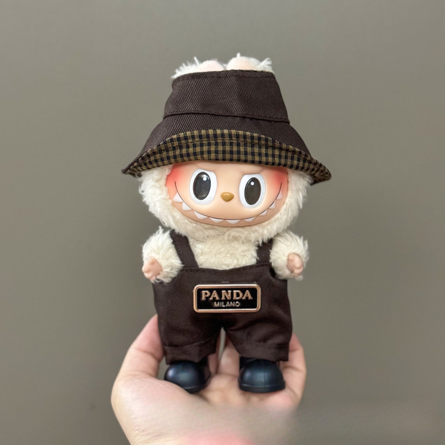 (only-clothes) Suitable for Labubu Doll Clothes 123 Generation Labubu Clothes 17cm Pendant Plush Doll Outfit Dress