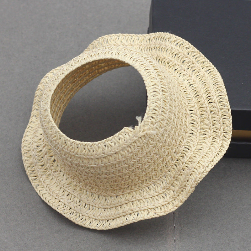(only-clothes) Pendant Labubu Doll Dress Accessories First Second Third Generation Blind Box Labubu Doll Open Top Knitted Straw Hat