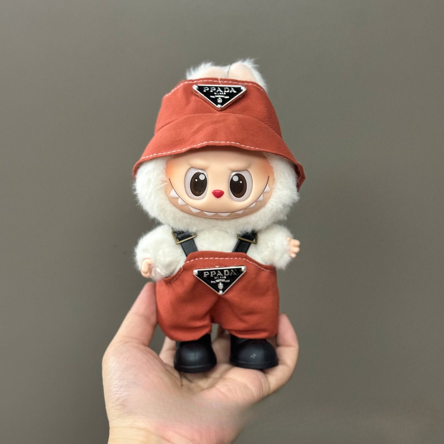 (only-clothes) Suitable for Labubu Doll Clothes First Second Third Generation Labubu Clothes 17cm Vinyl Pendant Doll Set