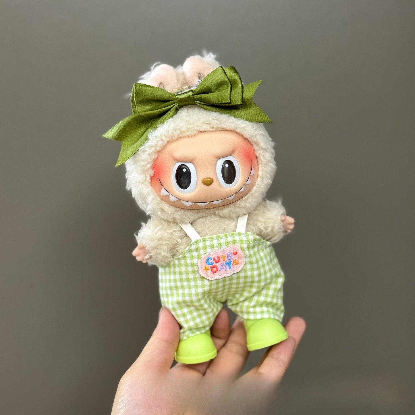 (only-clothes) Suitable for Labubu Doll Clothes 123 Generation Labubu Clothes 17cm Pendant Plush Doll Outfit Dress
