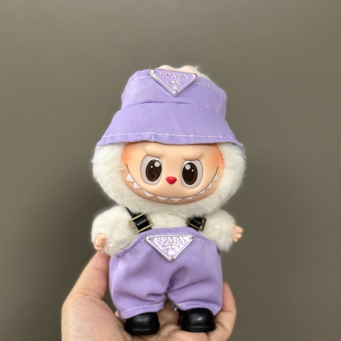 (only-clothes) Suitable for Labubu Plush Doll Clothes First and Second Generation 17cm Pendant Plush Toy Clothes Set Dress