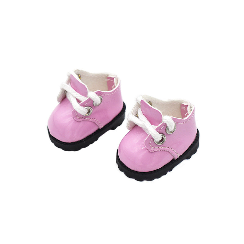 (only-clothes) Labubu Leather Shoes 8 Points BJD Doll Shoes 10CM Cotton Doll Lina Belle Pendant Doll Clothes