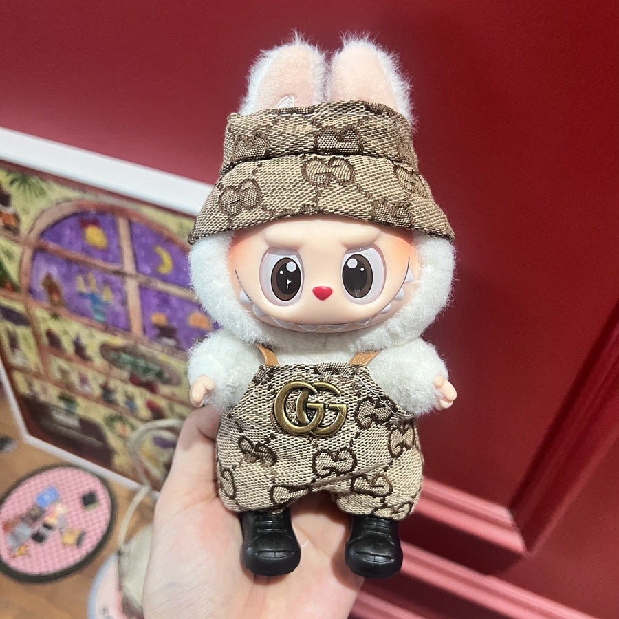 (only-clothes) Only Selling Baby Clothes First Second Third Generation Labubu Labubu Vinyl Blind Box Pendant Baby Clothes Noble Suit Handsome