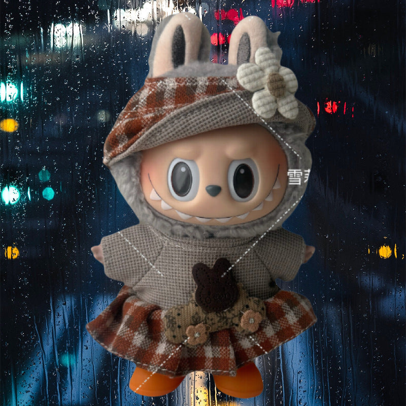 (only-clothes) Suitable for Labubu Doll Clothes Labubu Plush Vinyl Sitting Party First Second Third Generation Dress Set