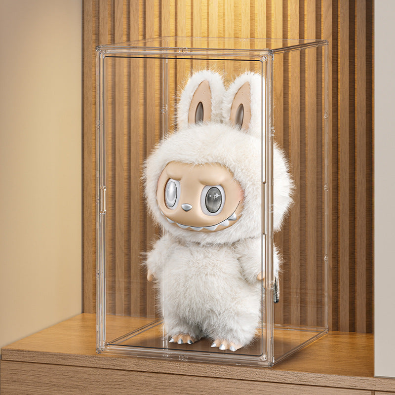 Labubu Chief Acrylic Display Box Labubu Dust Cover Figurine Box Storage Box Grand Angel Zimomo