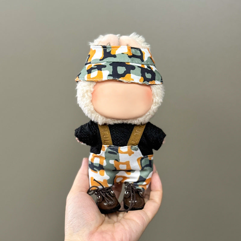 (Only-Clothes) Clothes Only Suitable for Generation Second Generation and Third Generation Pull Clothes 17cm Blind Box Pendant Trendy Vinyl Doll Cloth Ragdoll