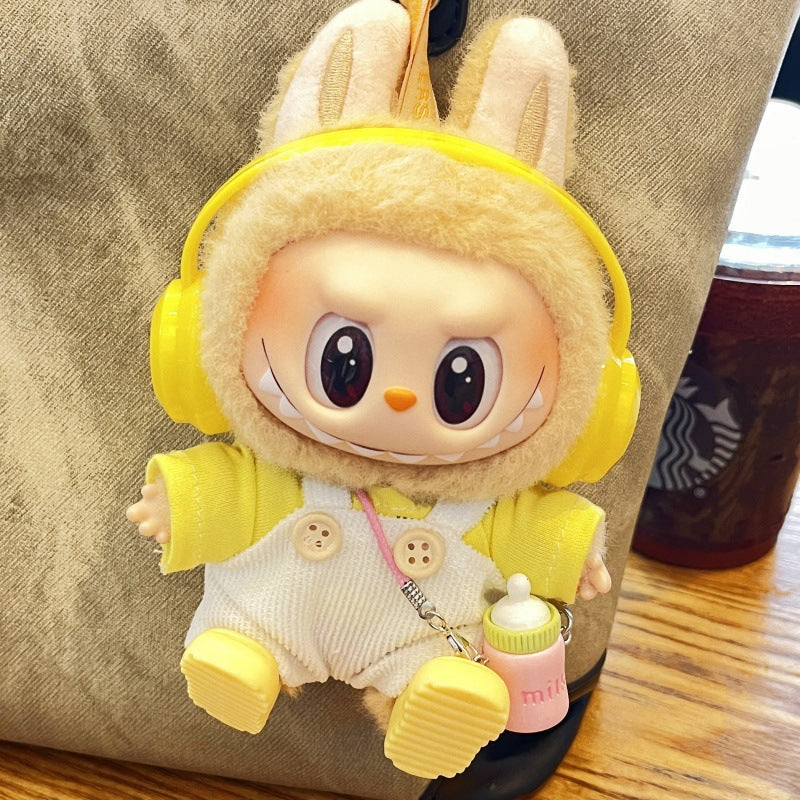 (only-clothes) Labubu Third Generation Baby Clothes Bottle Strap Pants Camera Doll First and Second Generation Labubu Plush Toy Clothes Doll Not Included
