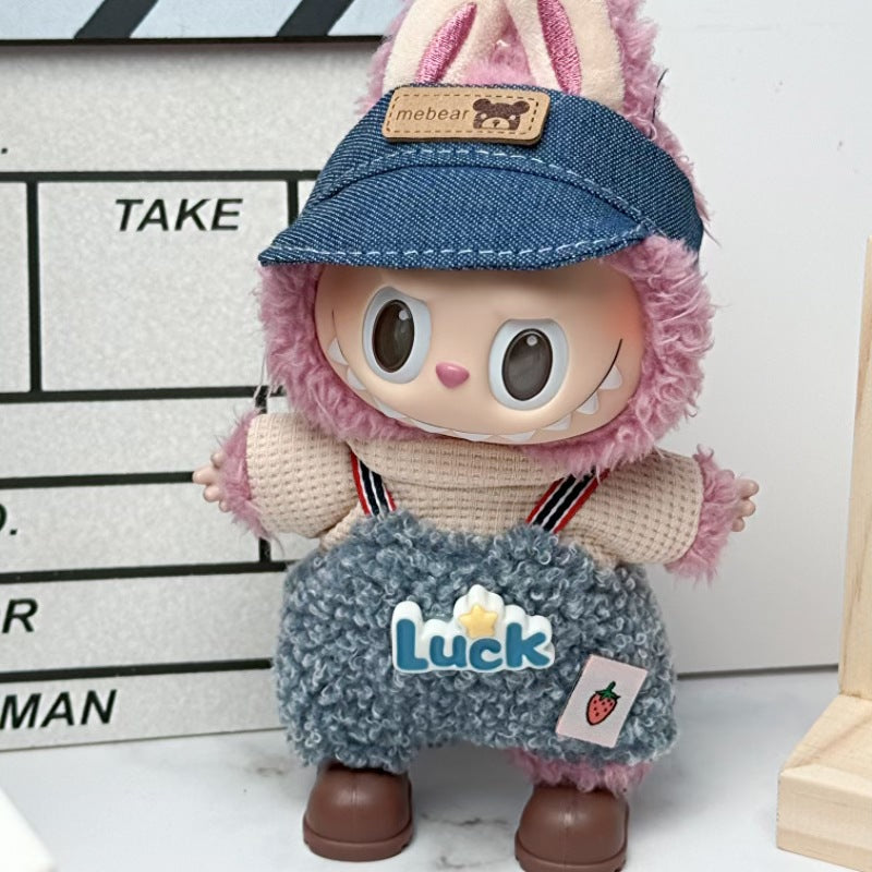 (only-clothes) Suitable for Labubu Doll Clothes Labubu Plush Vinyl Sitting Party First Second Third Generation Dress Set