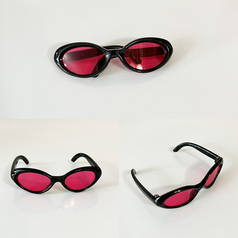(Only-Clothes) Width 6.5cm Glasses Automobiles Curtain Cloth Labubu Sunglasses Vinyl Blind Box Doll Doll Accessories Cotton Doll Accessories