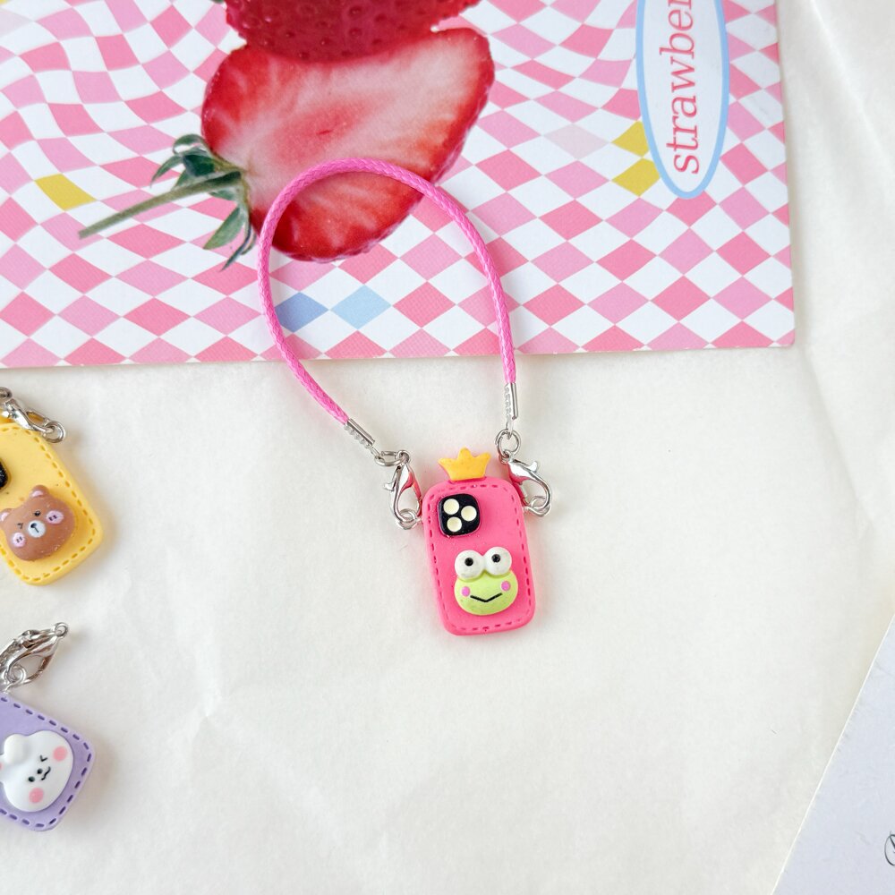 (only-clothes) Dollhouse Mini Cartoon Model Small Camera Bowknot Neck Hanging Accessory Doll Hanging Decoration Accessory