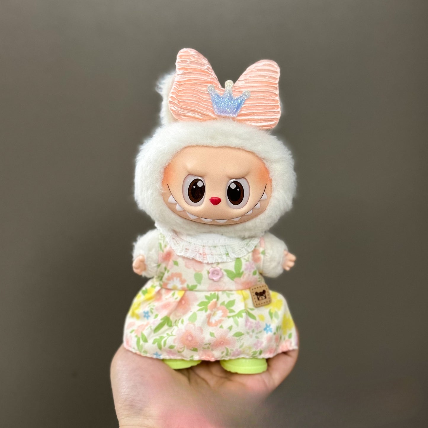 (only-clothes) Suitable for Labubu Doll Clothes First Second Third Generation Labubu Clothes 17cm Vinyl Pendant Doll Set