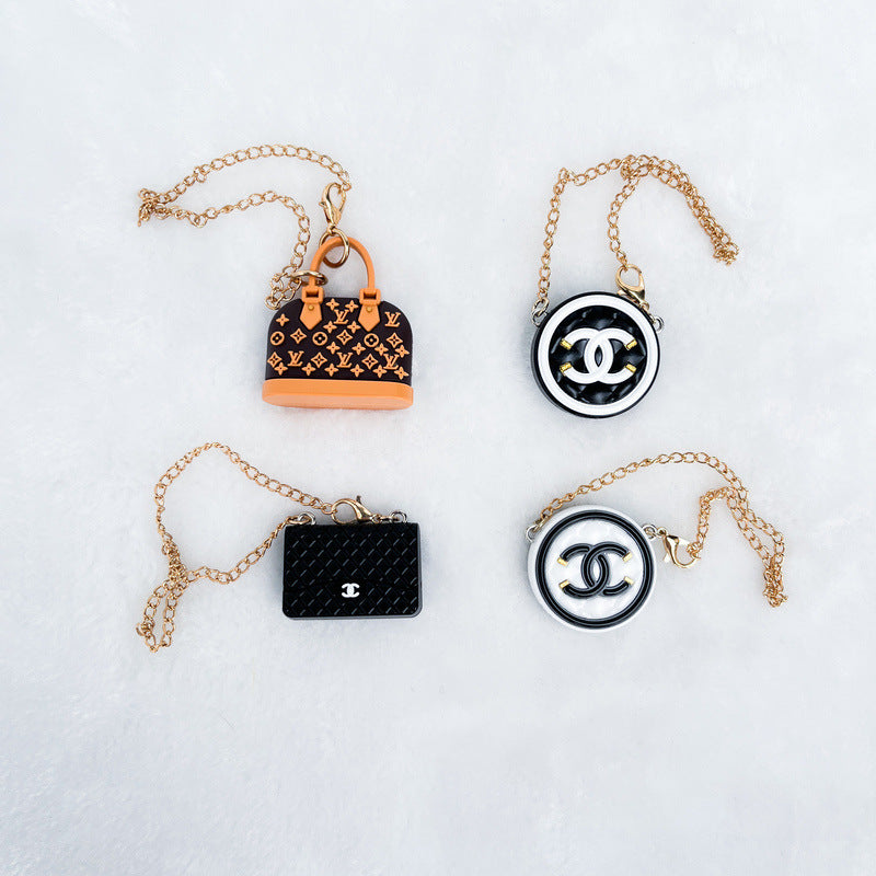 (Only-Clothes) First, Second and Third Generation Labubu Doll Clothes Accessories Sugar Gum Doll Labubu Clothes Hanging Ornament Classic Style Bag Accessories