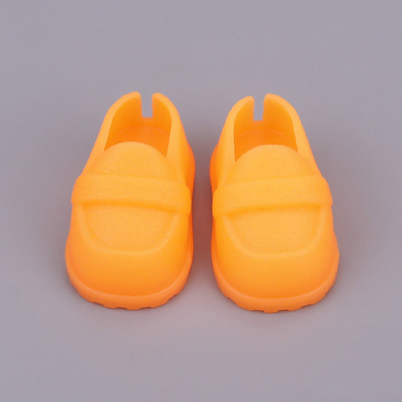 Shoes Suitable for Labubu Shoes 1/6 BJD 10/ 15cm Cotton Doll Leather Texture Shoes Toy