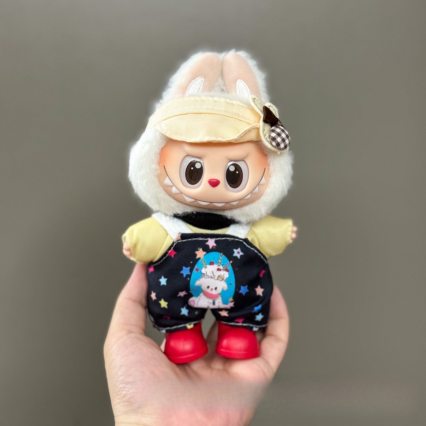 (only-clothes) Suitable for Labubu Doll Clothes First Second Third Generation Labubu Clothes 17cm Vinyl Pendant Doll Set