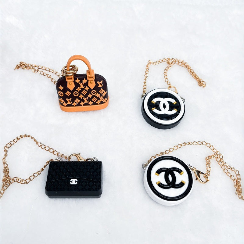 (Only-Clothes) First, Second and Third Generation Labubu Doll Clothes Accessories Sugar Gum Doll Labubu Clothes Hanging Ornament Classic Style Bag Accessories