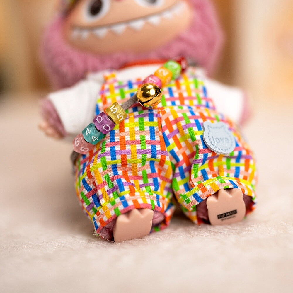 (only-clothes) Labubu Doll Clothes 17cm Labubu Clothes Blind Box Doll Dress Up Set Cute Dress Up British Style Set