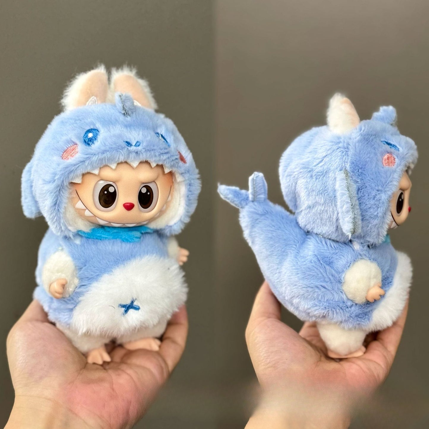 (only-clothes) Suitable for Labubu Doll Clothes First Second Third Generation Labubu Clothes 17cm Vinyl Pendant Doll Set