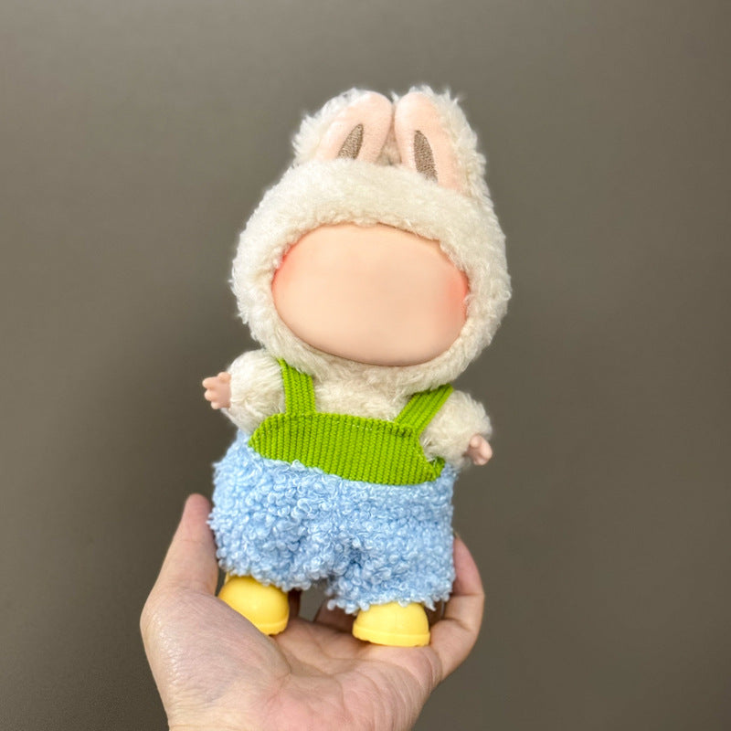 (Only-Clothes) Clothes Only Suitable for Generation Second Generation and Third Generation Pull Clothes 17cm Blind Box Pendant Trendy Vinyl Doll Cloth Ragdoll
