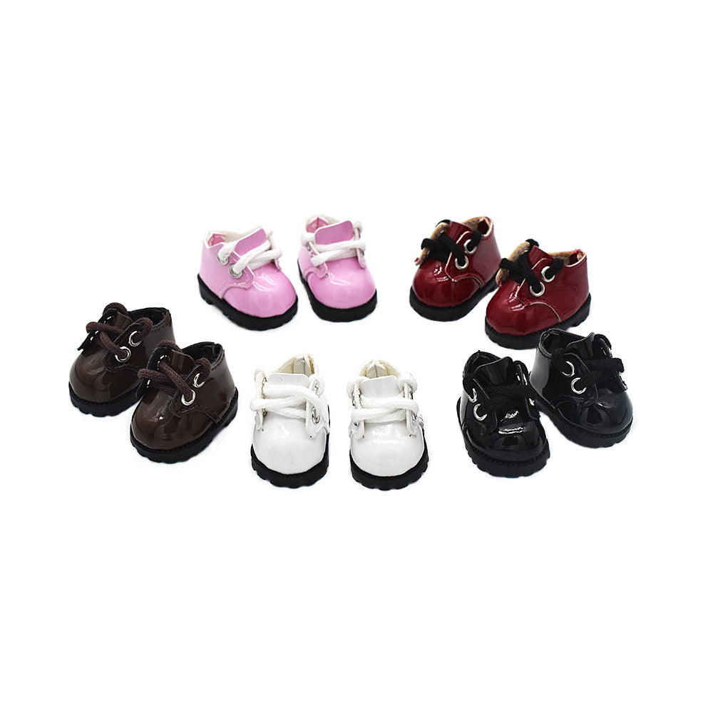 (only-clothes) Labubu Leather Shoes 8 Points BJD Doll Shoes 10CM Cotton Doll Lina Belle Pendant Doll Clothes