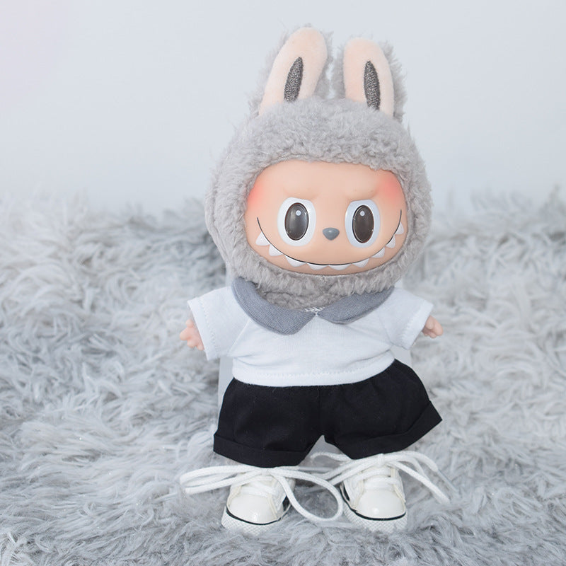 (only-clothes) Labubu Doll Shoes Collection 17CM Keychain Blind Box Labubu Replacement Shoes Doll Dress-Up Toy Shoes
