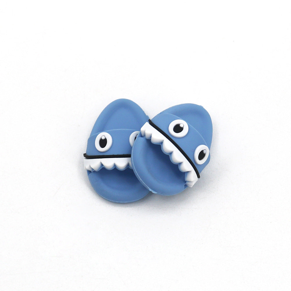 (only-clothes) Labubu Doll Shoes Labubu 17cm Doll Shoes Slippers Creative Nine-Tooth Slippers Doll Toy Shoes Accessories