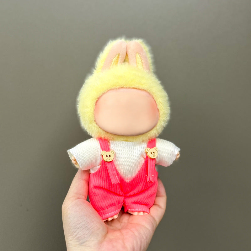 (Only-Clothes) Clothes Only Suitable for Generation Second Generation and Third Generation Pull Clothes 17cm Blind Box Pendant Trendy Vinyl Doll Cloth Ragdoll