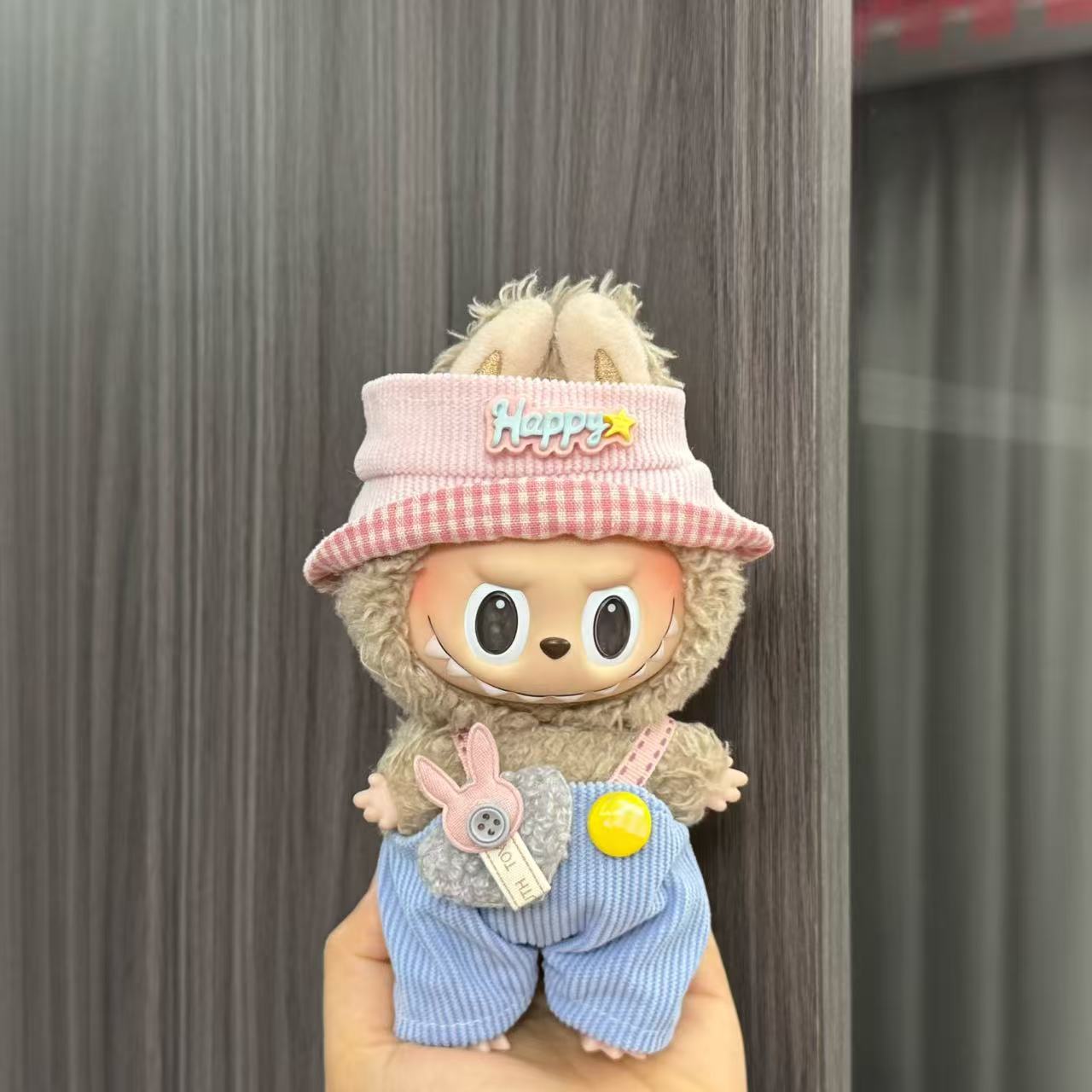 (only-clothes) Labubu Doll Clothes Labubu 17cm Pendant First and Second Generation Vinyl Plush Doll Replacement Clothes Set Accessories
