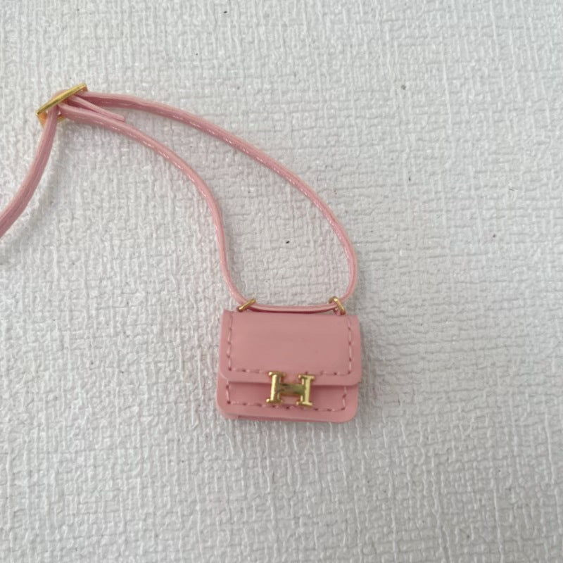 (only-clothes) Only Bag 17cm Labubu First Second Third Generation Decorative Adjustable Bag Cute H Family Bag Doll Accessories