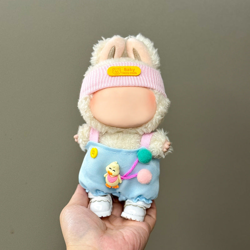 (Only-Clothes) Clothes Only Suitable for Generation Second Generation and Third Generation Pull Clothes 17cm Blind Box Pendant Trendy Vinyl Doll Cloth Ragdoll