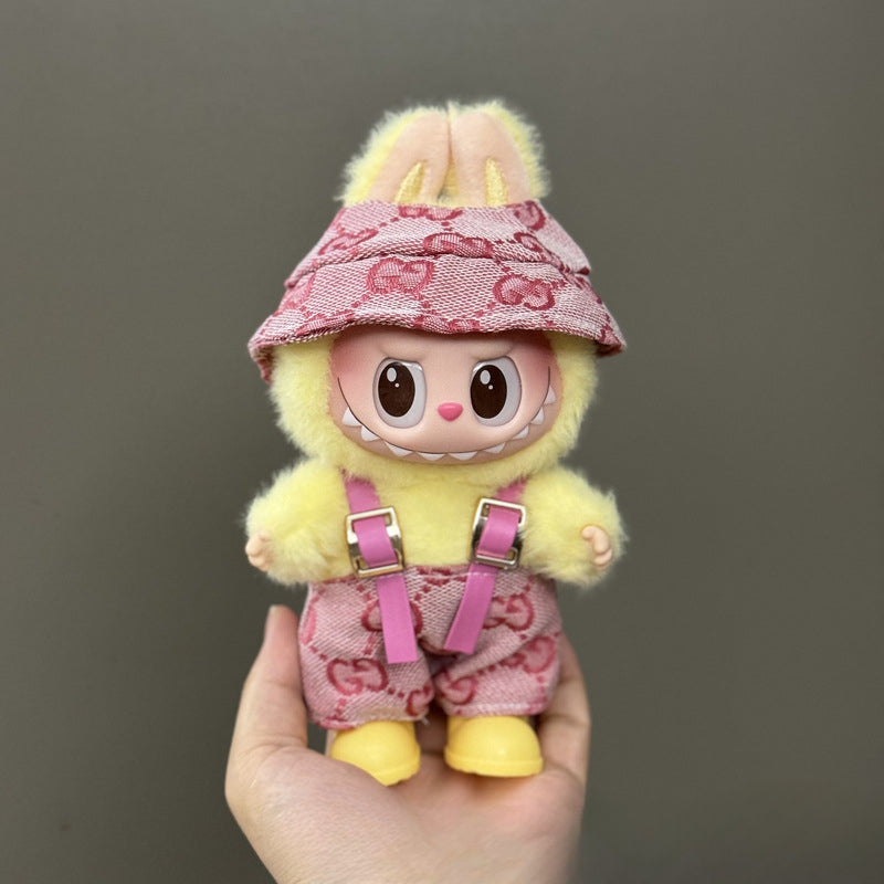 (only-clothes) Suitable for Labubu Doll Clothes 123 Generation Labubu Clothes 17cm Pendant Plush Doll Outfit Dress