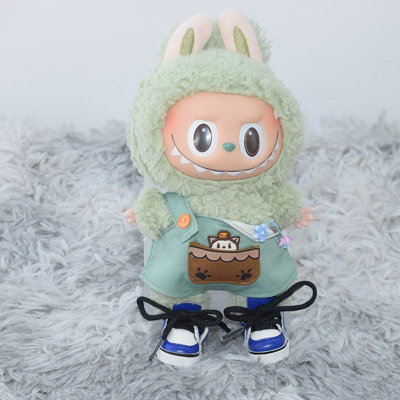 (only-clothes) Labubu Doll Shoes Collection 17CM Keychain Blind Box Labubu Replacement Shoes Doll Dress-Up Toy Shoes
