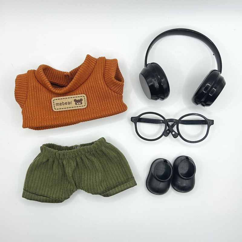 (only-clothes) Labubu Doll Trendy Outfit Suitable for 17cm Labubu First, Second, and Third Generation Blind Box Doll Clothing