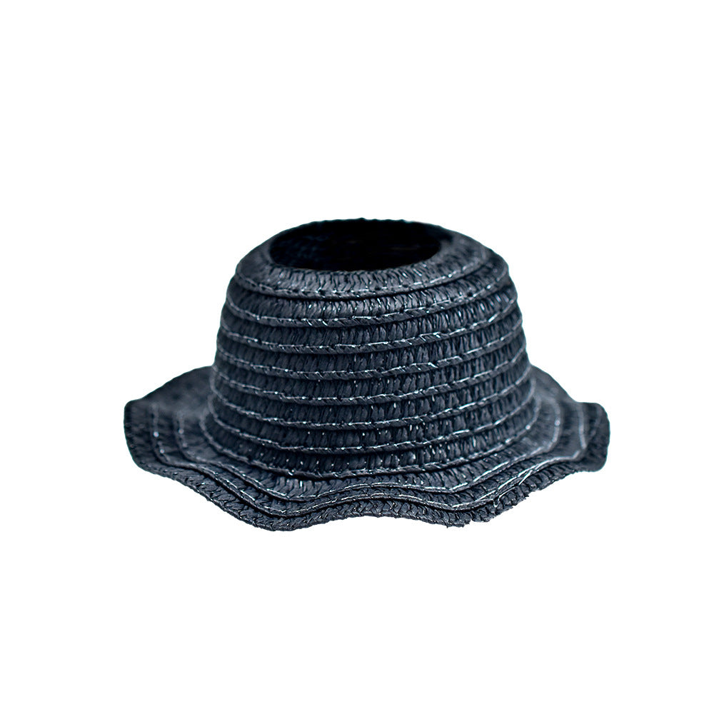 (only-clothes) LABUBU Doll Hat LABUBU Straw Hat First Second Third Generation Blind Box Earless Doll Hat Open Top Sitting Party Hat