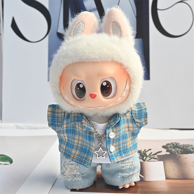 (only-clothes) In Stock Instant Delivery Labubu Clothes Labubu Doll Clothes Macaron Trendy Brand Doll Clothes High Quality