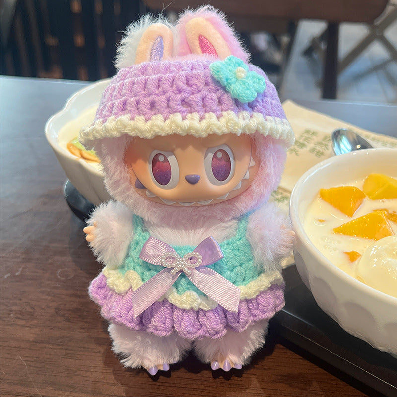 (only-clothes) Labubu Doll Clothes Labubu First Generation Third Generation Sitting Party Clothes Doll Replacement Dress Original Doll Clothes