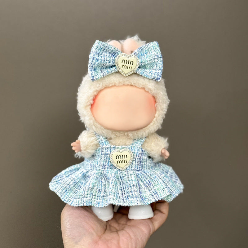 (Only-Clothes) Clothes Only Suitable for Generation Second Generation and Third Generation Pull Clothes 17cm Blind Box Pendant Trendy Vinyl Doll Cloth Ragdoll