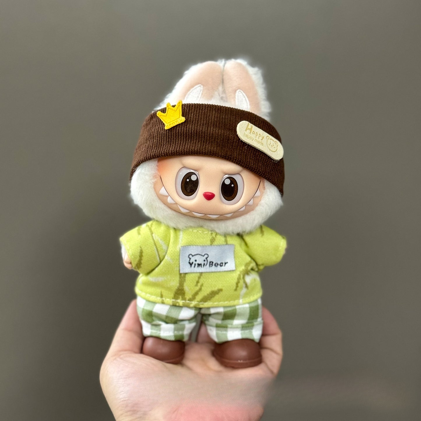 (only-clothes) Suitable for Labubu Doll Clothes First Second Third Generation Labubu Clothes 17cm Vinyl Pendant Doll Set