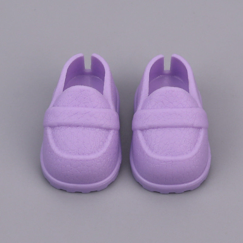 Shoes Suitable for Labubu Shoes 1/6 BJD 10/ 15cm Cotton Doll Leather Texture Shoes Toy